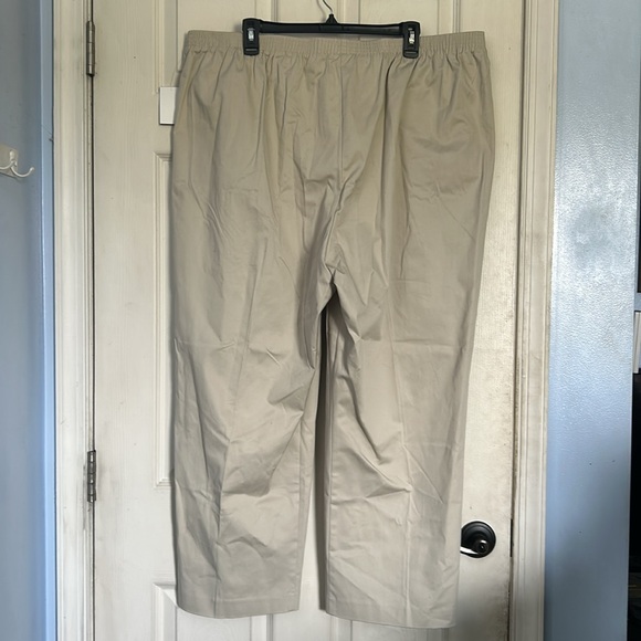 NWOT Alfred Dunner tan color pull on pants size 22W - Picture 2 of 3